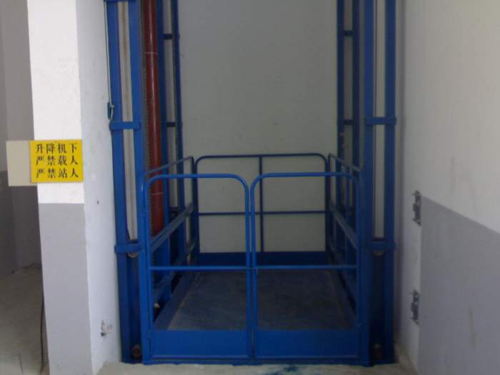 鋁合金升降機|導(dǎo)軌式升降機鋼絲繩液壓自動調(diào)整裝置